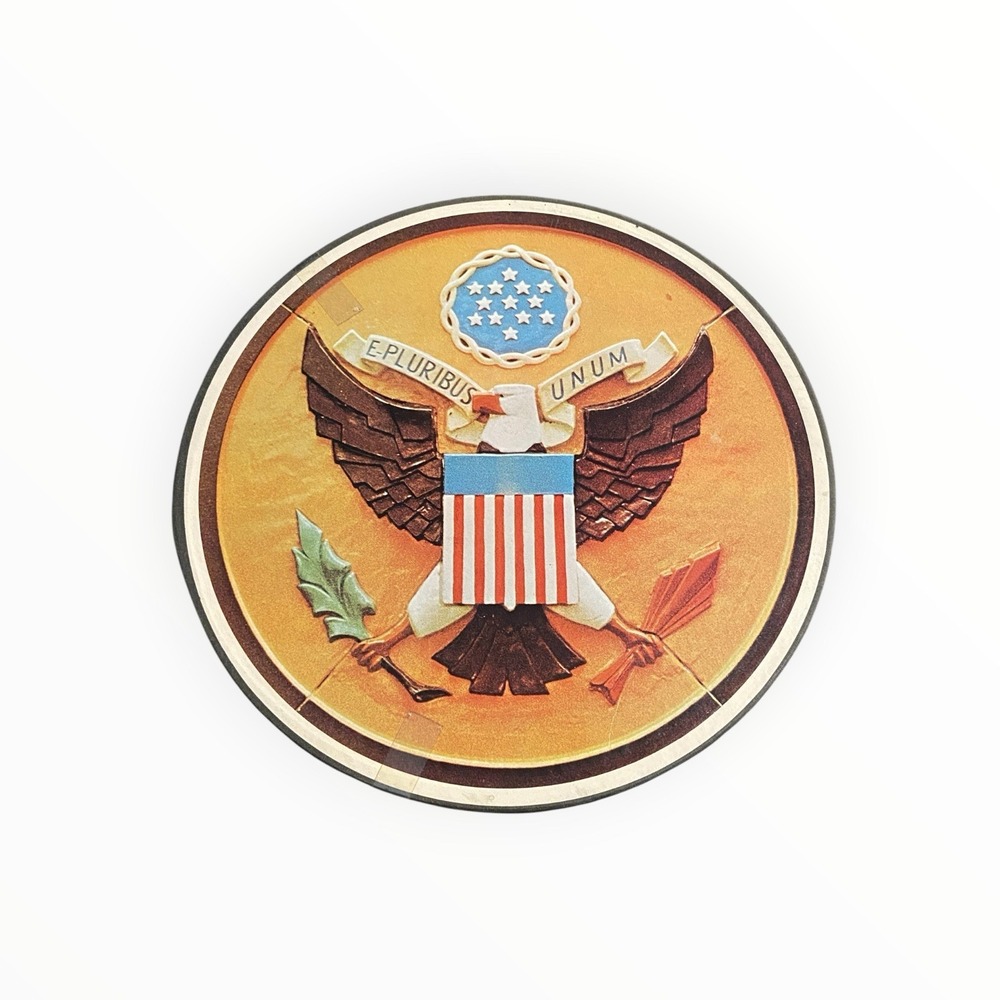 Vintage 1967 Milton Bradley Great Seal USA Contempo Puzzle 650+ Pieces